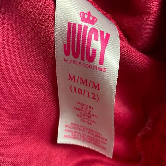 Juicy By Juicy Couture Velour Girls Round Neck Long Sleeve Sweatshirt Sz M - Picture 8 of 12